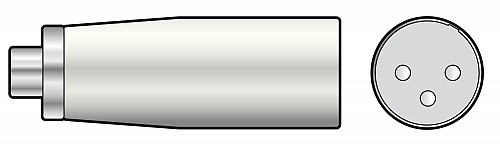 QTX RCA Female to XLR Male Adaptor 764.343UK