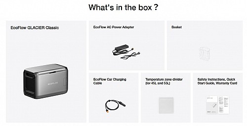 EcoFlow GLACIER 55L (UK) Portable Solar Fridge (not including battery)