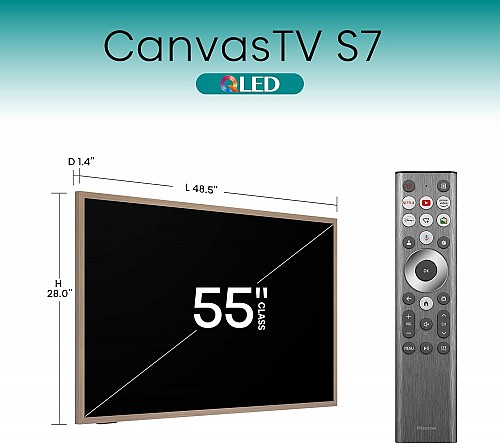 Hisense 55S7N 55 4K Smart QLED 120hz Canvas TV