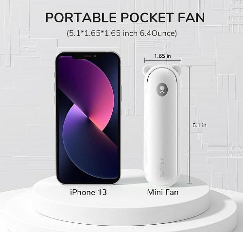 Jisulife Portable Personal Fan F8X Plus White