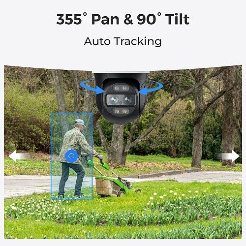 Reolink WIFI Outdoor PTZ Camera 4K Dual Lens Trackmix (W760)