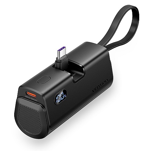 Vention Powerbank 4800mAh 22.5W Foldable USB-C Black FHQB0