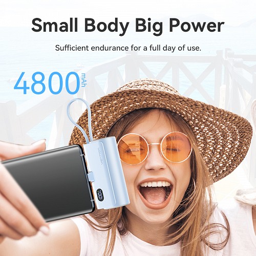 Vention Powerbank 4800mAh 22.5W Foldable USB-C Black FHQB0