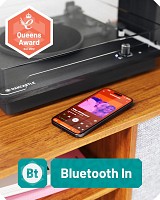 Oakcastle TT200 Belt Drive Turntable with 2x External 50W Speakers