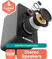 Oakcastle TT200 Belt Drive Turntable with 2x External 50W Speakers