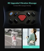 SKG W9 Pro Waist Massager Hot Compress-TENS-Vibration-Moxib & APP