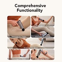 SKG F1 Pro Body Gun Massager with 4 Massage Heads & 6 Adjustable Intensity Levels
