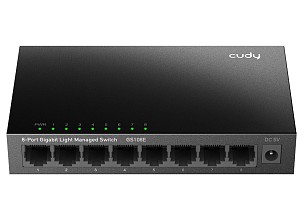 Cudy Switch Gigabit Ethernet Cloud Easy-Managed 8-Port GS108E (+ power supply )