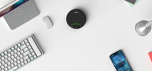 Yealink Speakerphone USB & Bluetooth Portable with AI Microphone 4m Voice Pickup & BT Dongle SP92 USB-C/A