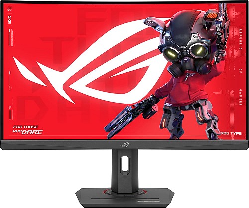 ASUS Monitor ROG Strix Gaming 27 2K Curved 180Hz HDR USB-C Ergonomic XG27WCS