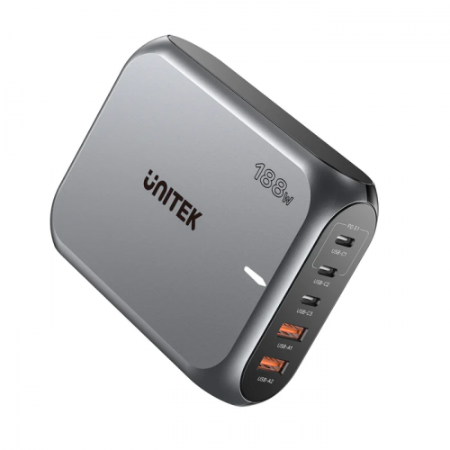 Unitek Charge Desktop 188W 5-Port PD3.1 GaN Station 140W P1234A (UK)