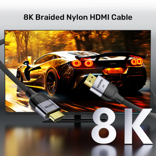 Unitek HDMI 2.1 Cable 8K60Hz Braided 2.0m C11093RGY-2M