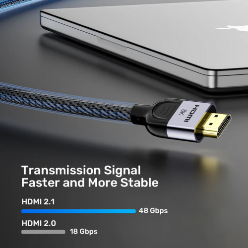 Unitek HDMI 2.1 Cable 8K60Hz Braided 1.5m C11093RGY-1.5M