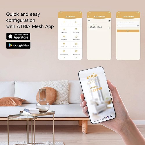 Strong Mesh AC1200 Whole Home Wi-Fi Mesh System (3 Pack) MESHTRI1200UK