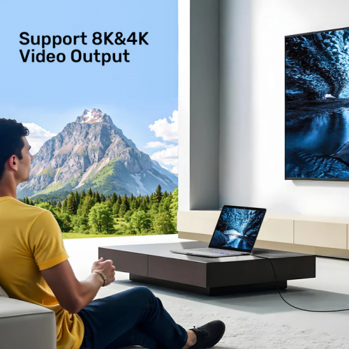 Unitek USB 4.0 Cable 2.0m 240W+40G+8K60HZ C14100ABK01-2M