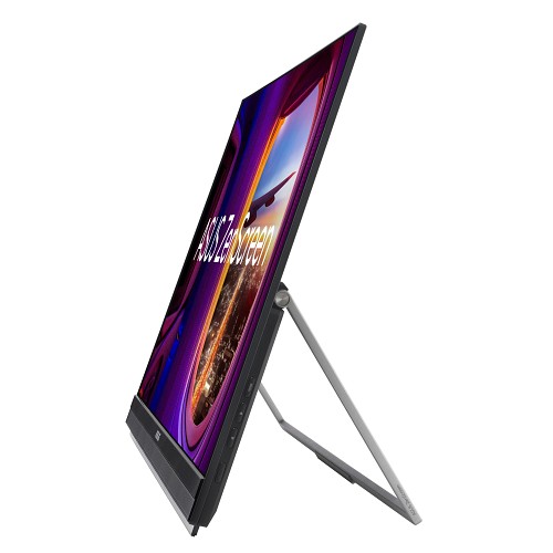 ASUS Monitor Portable ZenScreen 27 2K IPS with Desk Clamp/Kickstand Subwoofer USB-C/HDMI MB27ACF