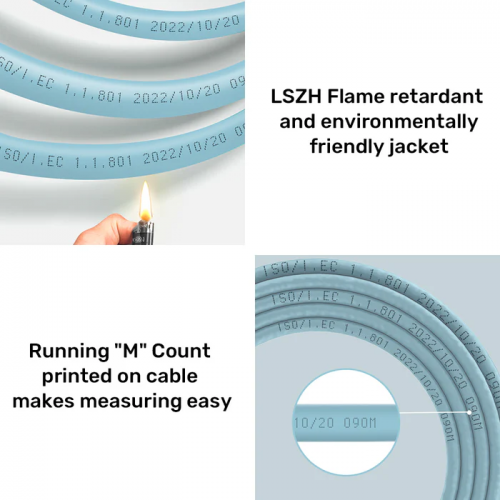 Unitek Network Cable CAT6A S/FTP CPR LSZH 23AWG 305m C18121BL Blue