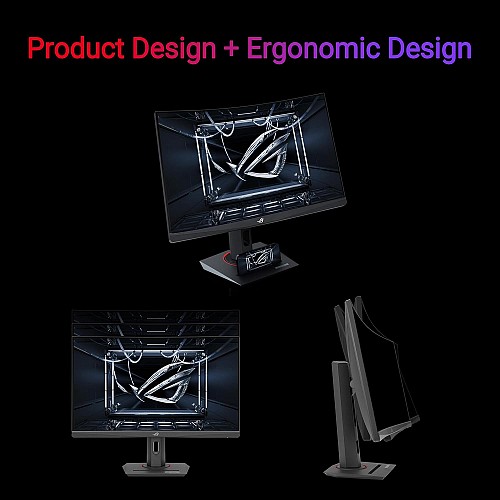 ASUS Monitor ROG Strix Gaming 27 2K Curved 180Hz HDR USB-C Ergonomic XG27WCS