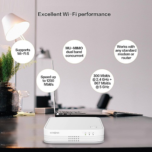 Strong Mesh AC1200 Whole Home Wi-Fi Mesh System (3 Pack) MESHTRI1200UK