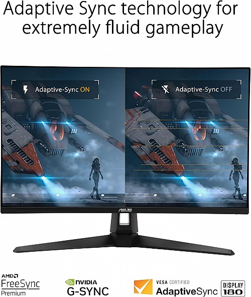 ASUS Monitor TUF Gaming 27 2K Flat 180Hz HDR10 Speakers VG27AQ3A