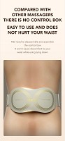 SKG W7 Pro Hot Compress Waist Massager using TENS Technology