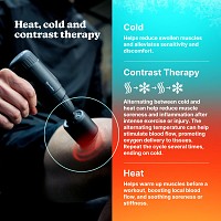 HoMedics NOVO PGM-43HC Black Hot & Cold Massage Gun including Travel Case