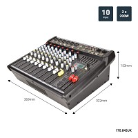 Citronic CSP410 10 Channel Mixer & Amplifier 400W with DSP 170.843UK