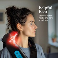 HoMedics NMS-275H Wireless Rechargeable Neck & Shoulder Shiatsu Massage with Heat