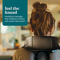 HoMedics NMS-275H Wireless Rechargeable Neck & Shoulder Shiatsu Massage with Heat