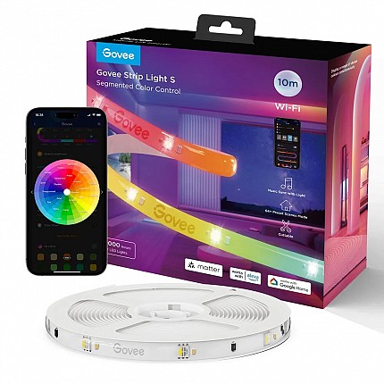 Govee LED Light Strip RGBIC Smart WiFi & BT w/Protective Coating 5m (Matter)
