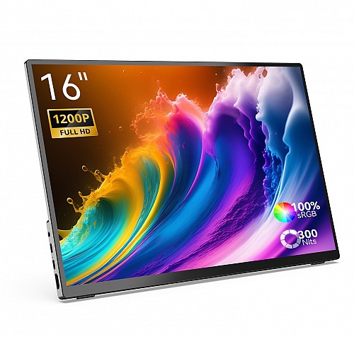 MINIX Monitor Portable 16 Full-HD 100% sRGB USB-C/HDMI, PD, Foldable Stand SF16