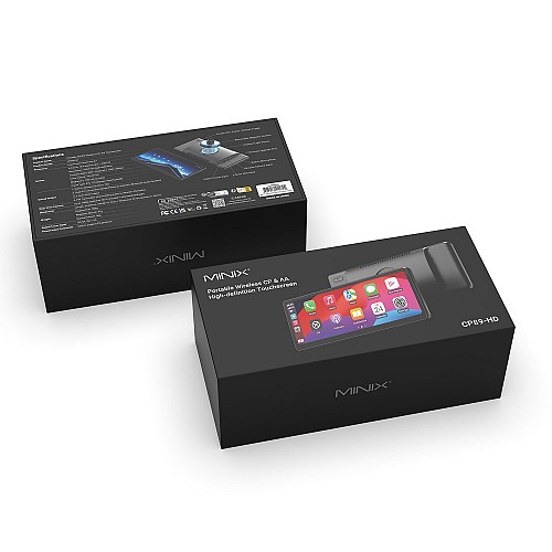 MINIX CAR Monitor Touch 8.9 HD 60fps Wi-Fi/Bluetooth/AUX Speaker CarPlay/Android Auto CP89-HD
