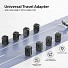Unitek P1120A Universal Travel Charger 20W USBC+USBA Black