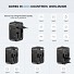Unitek P1120A Universal Travel Charger 20W USBC+USBA Black