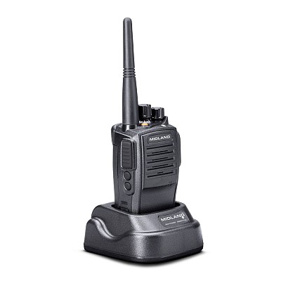 Midland G15 Pro NC (Noise Cancellation) PMR Radio IP67 Waterproof Rugged Aluminium, Long Battery Life & PC Programmable (single)
