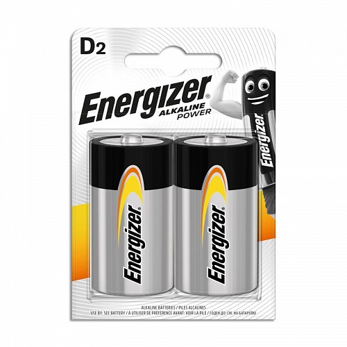 Energizer Alkaline Power D Batteries (2pcs)