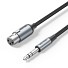 Vention AUDIO 6.3mm to XLR M-F Cable Braided-Metal 1.0m BKGHJ