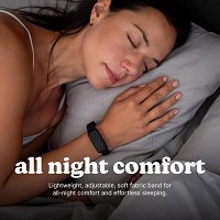 HoMedics WAKEBAND Black Vibrating Alarm Wristband for a Gentle Wakeup