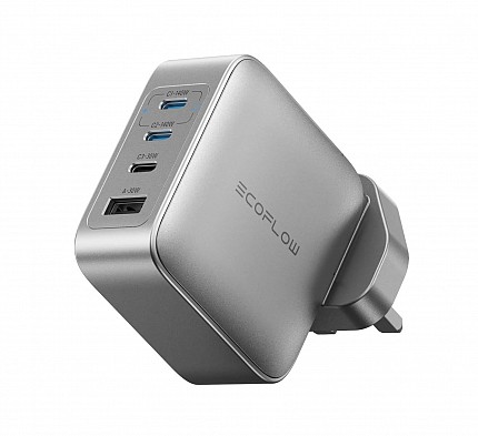 EcoFlow Charge Wall RAPID Pro 140W 4 Ports GaN UK Silver