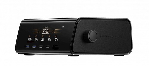 EcoFlow RAPID Pro Desktop Charger 320W - Can Charge 6 devices at once including RAPID Pro Powerbanks in 20mins - LCD Display & APP Control