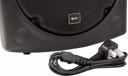 QTX QR15PA 15 Professional Portable Karaoke & PA Speaker with 2x Wireless Microphones, Bluetooth USB & FM 178.848UK