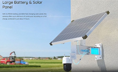 Reolink BP4G Outdoor Battery Camera 4K Trackmix LTE With Solar Panel Plus (G790) (Hard Bundle)