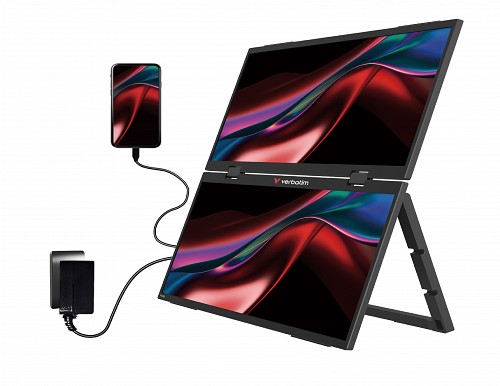 Verbatim Monitor Portable 2 x 15.6 Full-HD Monitors
