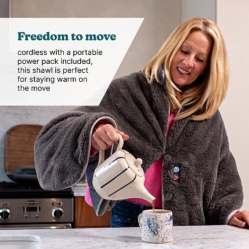 HoMedics Electric Heating Blanket & Soft Shawl HCM-SWL100