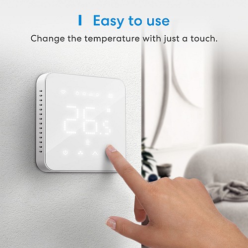 Meross Homekit Smart Wi-Fi Thermostat for Boiler/Water Heating System MTS200BHK-EU