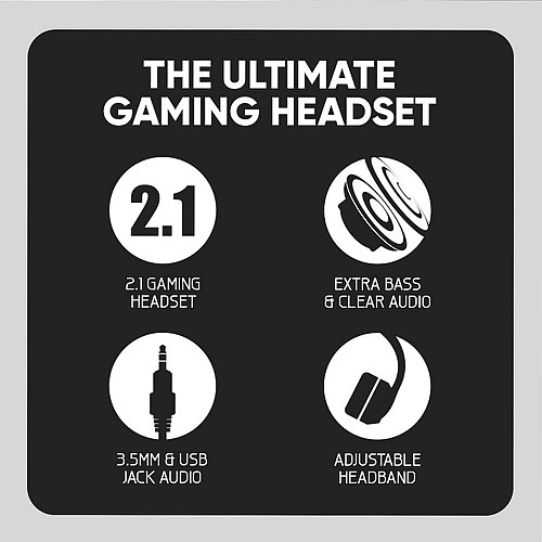 Armaggeddon PULSE 1 Chroma Gaming Headset 3.5mm 2.1 40mm Black
