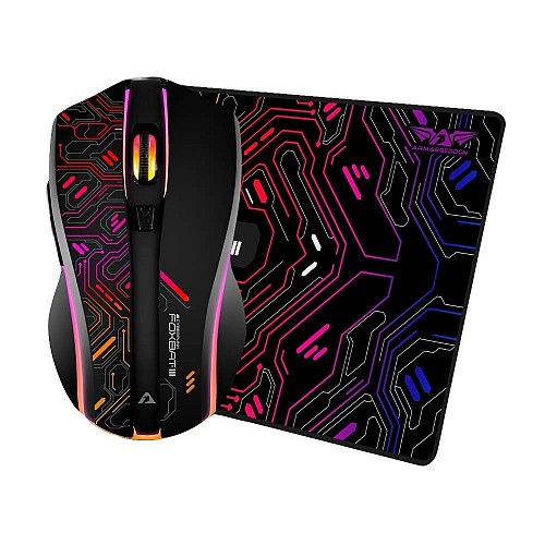 Armaggeddon Gaming Mouse Wired+2.4G Recharge FOXBAT-III CYBERPANK Black