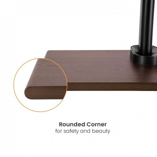 Brateck TV Floorstand 40x40 1.07m 35kg Shelf & MDF FS41-44T-02