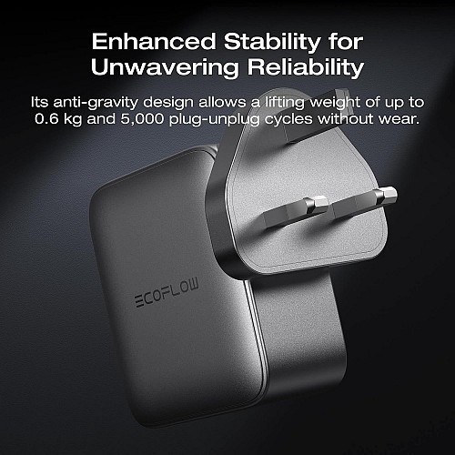 EcoFlow Charge Wall RAPID Pro 140W 4 Ports GaN UK Silver