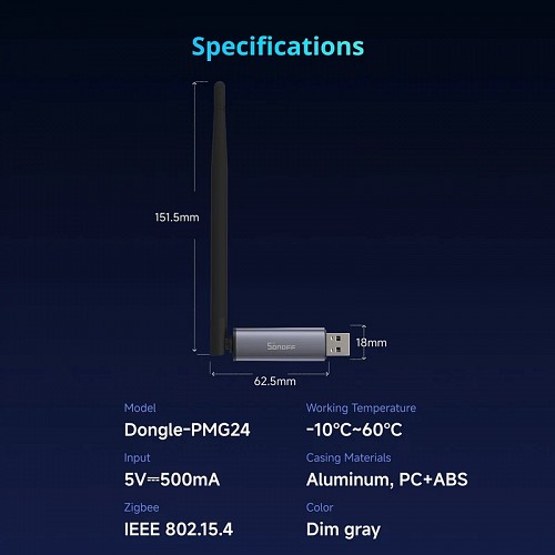 Sonoff ZigBee USB Dongle ZBDongle-PMG24
